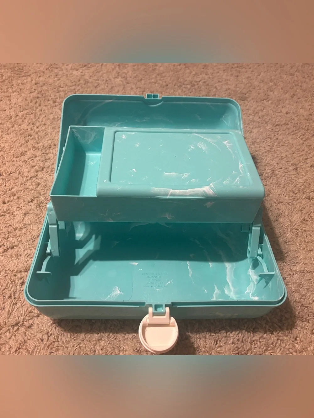 Aqua Marble Caboodle Cosmetic Case